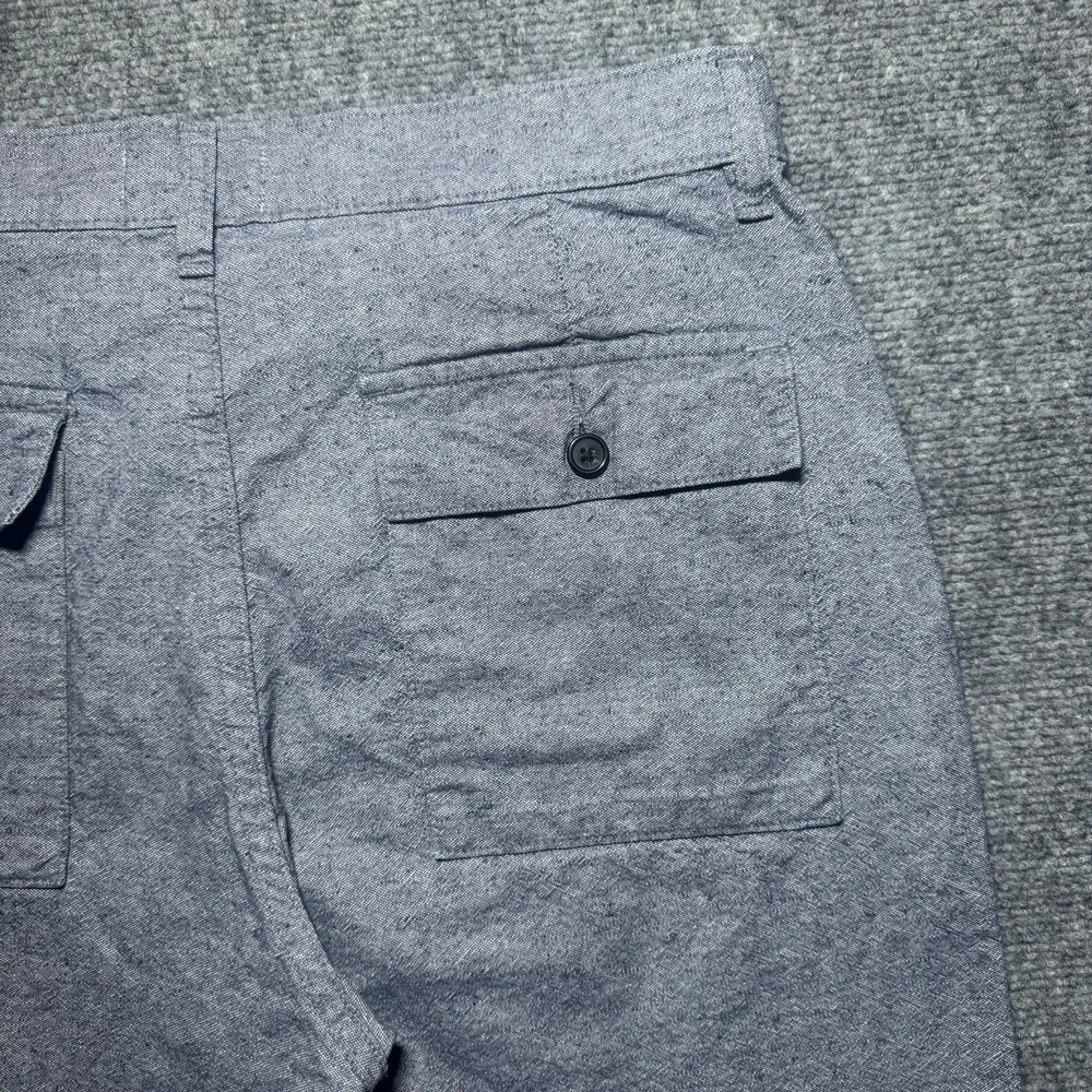 Taylor Stitch Shorts The Trail Short Virgin Cotton Men 34 Blue 9 Inch Inseam